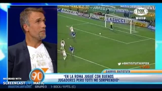 Batistuta: El Gordo Ronaldo es el mejor delantero de la historia !!