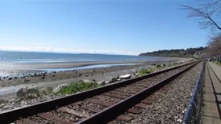 Travel Vancouver, B.C. - White Rock - Low tide on the north side of the beach.