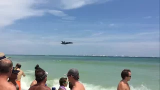 Blue Angels Sneak Pass Pensacola Beach Airshow 2017