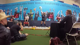 WAKSC/IKO World Championship 2018 Victory by Denis Vasilev 80reps Long Cycle 32kg kettlebells