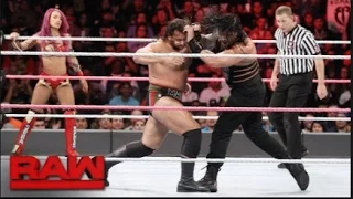 Roman Reigns & Sasha Banks vs. Rusev & Charlotte - Mixed Tag Team Match: Raw, Oct. 10, 2016 Full HD