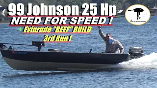 1999 Johnson 25 Hp No High Speed - THIS OLD OUTBOARD