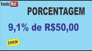 PORCENTAGEM DE UM NÚMERO DECIMAL #porcentagem #macete #enem #concurso