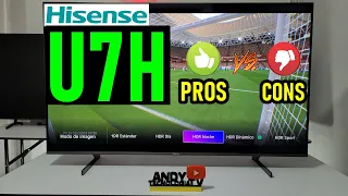 HISENSE U7H with Panel ADS: PROS AND CONS / 4K Smart TV with VIDAA O.S.