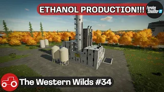 Producing Ethanol & Diesel, Harvesting Soybeans & Corn - The Western Wilds #34 FS22 Timelapse