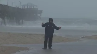 The Weather Channel: Justin Michaels covering Tropical Storm Ophelia