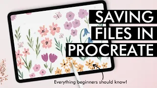 How to save and export images in PROCREATE ✨(everything beginners should know!)