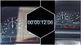 BMW X5 E53 4.4 286 hp acceleration Petrol fuel VS LPG 0-160 km/h