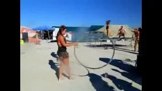 Hula Hoop and Trampoline at Burning Man