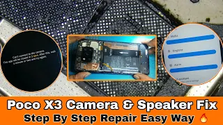 Poco X3 Front Camera and Speaker Problem Fix | Poco X3 Insert Sim Fix All Problem #MonuMobile