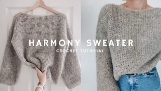 Crocheting my dream fluffy knit look sweater ☁️ | step by step | TUTORIAL