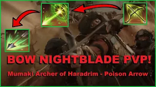 BOW NIGHTBLADE ESO PVP! Mumaki Archer of Haradrim - Poison Arrow