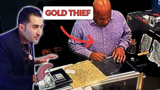 UNMASKING GOLD THIEF EMPLOYEE CAUGHT IN THE ACT!