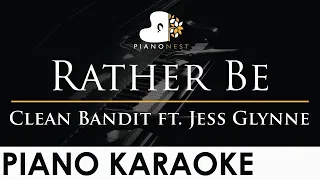 Clean Bandit - Rather Be ft. Jess Glynne - Piano Karaoke Instrumental Cover with Lyrics