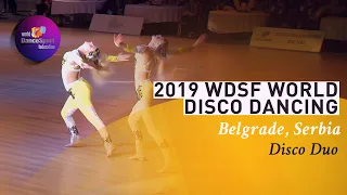 2019 WDSF World Disco Dance Duo Final - Agnes Holmbäck Svensson & Natalie Forsberg