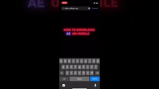 HOW TO DOWNLOAD AFTER EFFECTS ON YOUR ANDROID OR IOS!! VERY EASY!!