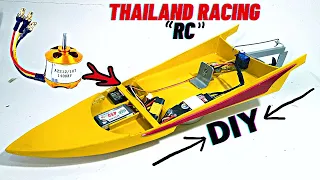 Diy rc boat ThaiLand with DC brushless motor