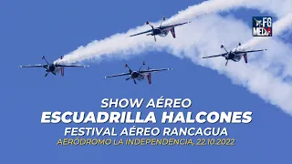 Escuadrilla Halcones de la Fuerza Aérea de Chile en el Festival Aéreo Rancagua 2022, Show resumen