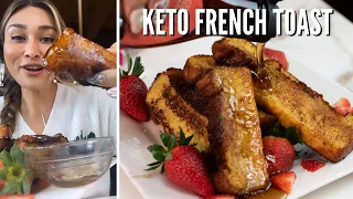 EASY Flourless Keto French Toast Sticks! How to Make Keto French Toast Sticks