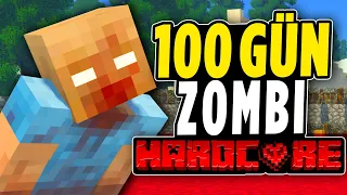 Zombi Kasırgasında Nasıl Hayatta Kaldım? / Minecraft 100 Gün Zombi Salgını Hardcore -  Bölüm 3