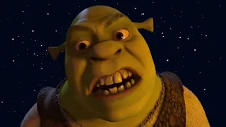 Shrek (2001) Shrek and Donkey Talk in Night Scene