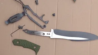 Rambo Knives - Taking Apart Rambo 5 Heartstopper Last Blood  Knife to see what is inside!!