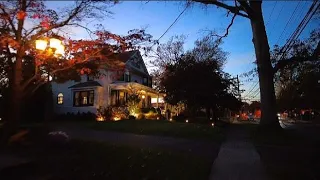 Exploring the Charming Historic Neighborhood of South Jersey at Night [4K]