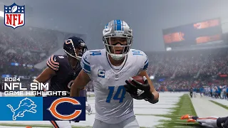 Chicago Bears vs Detroit Lions NFL Simulation (Madden 25 Rosters)