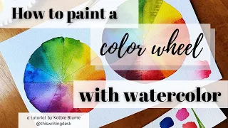 How to paint a COLOR WHEEL with watercolor