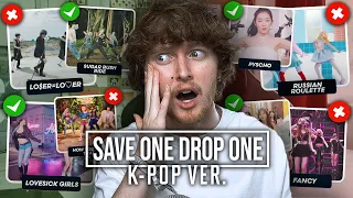 THE ULTIMATE TEST! (Save One, Drop One Song (K-Pop Edition) | Reaction)
