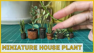 Miniature Houseplant Tutorial Make From Scraps - Upcycling Project #3