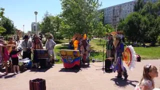 Концерт эквадорских индейцев Sumac Kuyllur в Волгограде. 22.06.2014