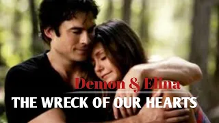 DEMON & ELINA - The Wreck Of Our Hearts ~ Sleeping Wolf  [ The Vampire Diaries ]