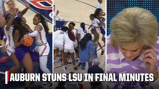 WILD ENDING as Auburn upsets No. 7 LSU 🔥 | ESPN College Basketball