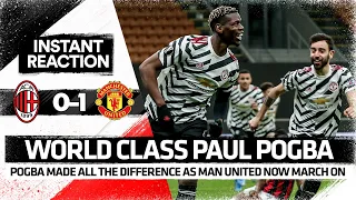 WORLD CLASS POGBA! | AC Milan 0-1 Man United