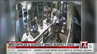 Raleigh police release footage of armed robbery that led up to shooting