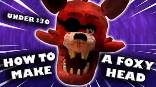 How To Make a FNAF Foxy Cosplay Head - Full Tutorial