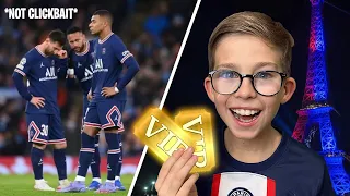 I Surprised MY SON With Pitch Side VIP Seats at PSG to watch MESSI, NEYMAR & MBAPPE SCORE!!