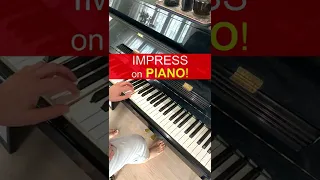 How to impress on piano in 10 seconds! (EASY) #shorts