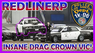 GTA 5 RolePlay | RedLineRP #56 | INSANE DRAG CROWN VIC VS COPS!