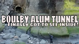 Exploring The Historic Alum Tunnel At The Base Of Cliffs From The 17th century!