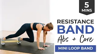 5-Minute Resistance Band Ab Workout (No Repeats)
