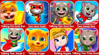 Pet Gold Run, Talking Tom Hero Dash, Tom Gold Run, Talking Tom Candy Run, Talking Tom Time Rush...