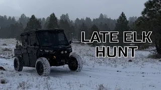 Snowed Elk Hunt!! - AZ Late Rifle Elk Hunt - Trippyy Hunts #2