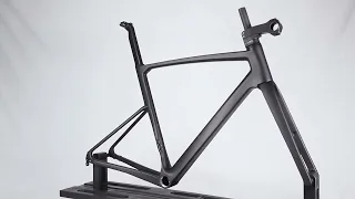 LightCarbon Super Light Disc Brake Road Carbon Bike Frameset With Stem