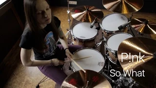 Pink - So What (drum cover by Vicky Fates)