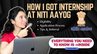 How to get NITI Aayog internship 2024 | NITI Aayog internship interview | Internship Roadmap