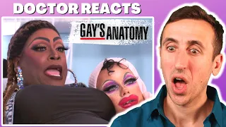 Gay Doctor REACTS to GAY'S ANATOMY | rupaul’s drag race