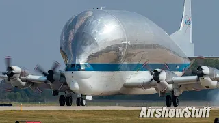 NASA Super Guppy and 747 Dreamlifter Arrivals - EAA AirVenture Oshkosh 2023