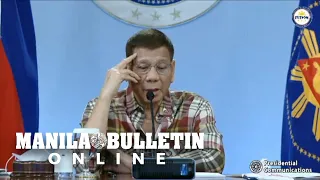 President Duterte addresses the nation on April 28, 2021